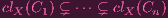 clX(C1) ⊊ ⋅⋅⋅ ⊊ clX (Cn)

