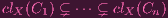 clX(C1) ⊊ ⋅⋅⋅ ⊊ clX (Cn)
