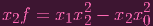 2 2
x2f = x1x2 - x2x 0