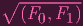 ∘  --------
   (F0,F1 )