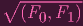 ∘  --------
   (F0, F1)
