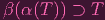 β (α (T)) ⊃ T
