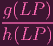 g(LP--)
h (LP  )