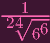 -√1---
24 66