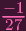 - 1
27