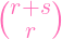 (    )
 r+s
  r