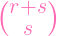(    )
 r+s
  s