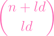 (        )
  n +  ld

    ld